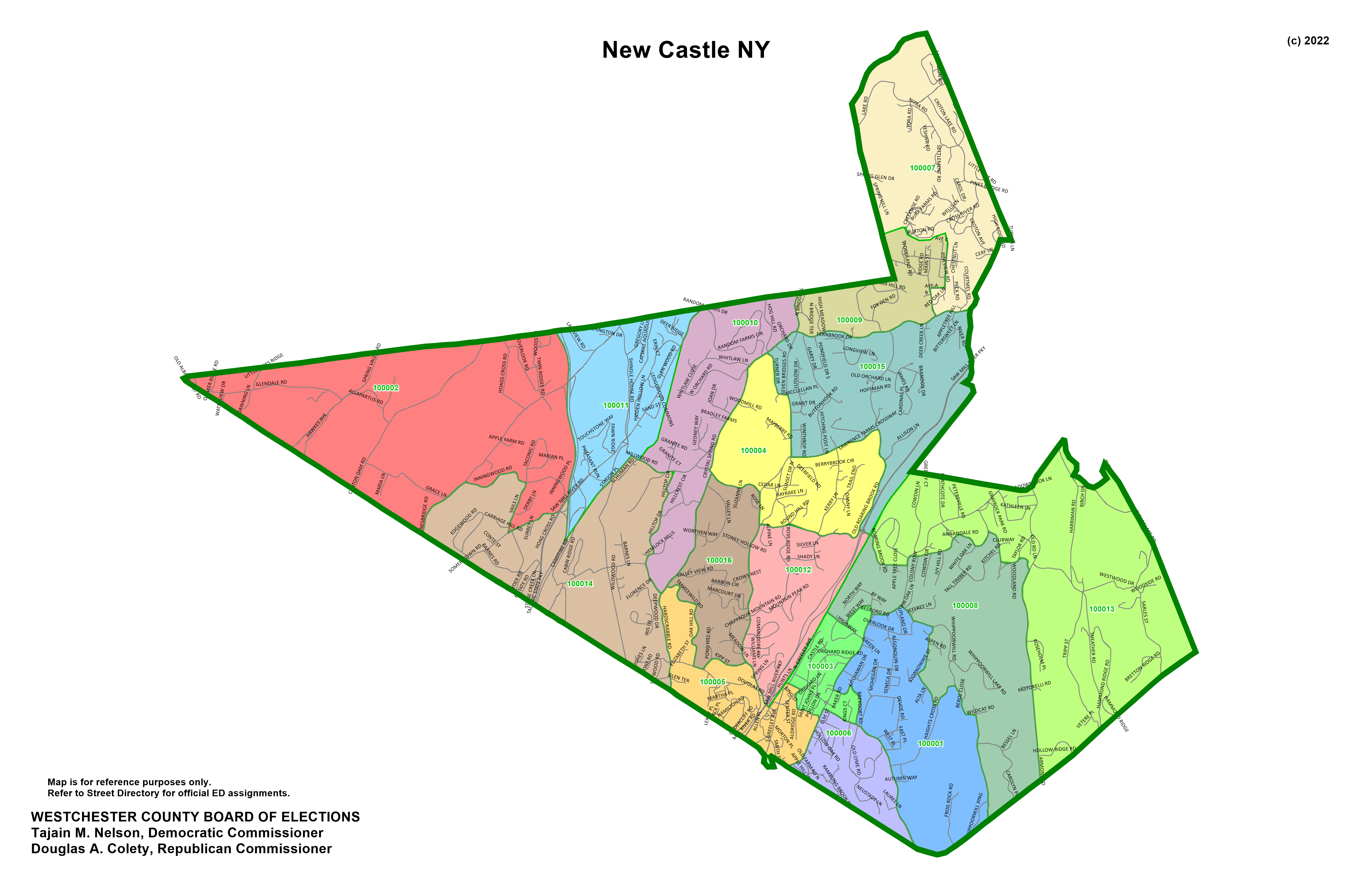 Election Districts and Leaders